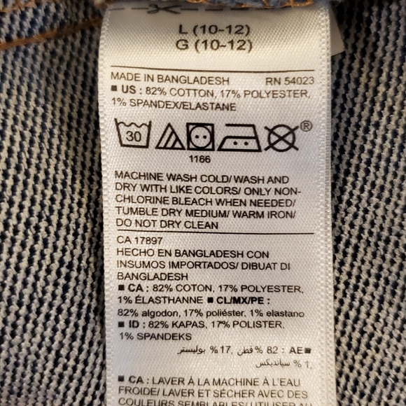 Old Navy Girl's Dark Blue Denim Trucker Jacket - Picture 9 of 9